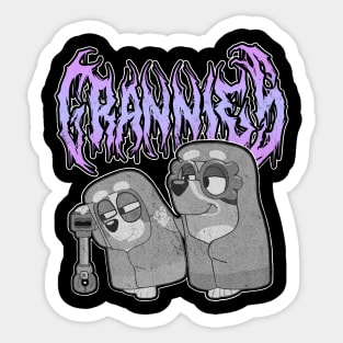 Metal Grannies Sticker